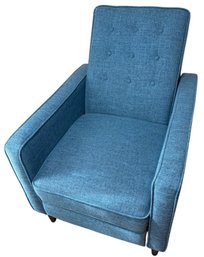 Button Tufted Fabric Recliner (Br1)