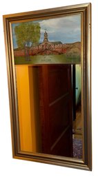Bentley College Reverse Glass Painted Eglomise Mirror (L)