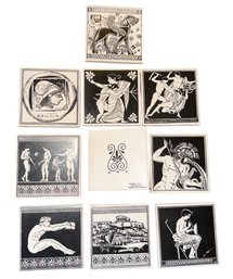 Greek Mythology Ceramic Art Tiles Made In Athens Greece 10pc (L)