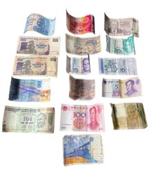 Paper Foreign Currency Collection Zimbabwe, China, France Etc