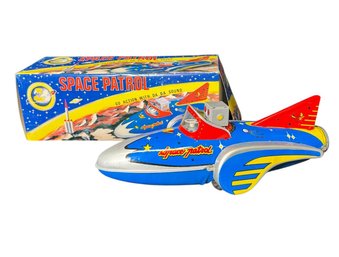 Space Control Robot Tin Friction Toy With Box