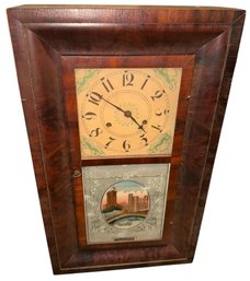 Antique Elisha Manross American Ogee Shelf Clock (A)