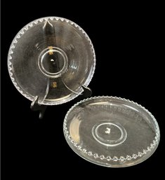 Imperial Candlewick Large Serving Bowl Pair Beaded Cupped Edges