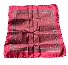 Red Italian Silk Scarf