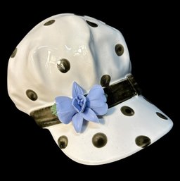 Polka Dot Floral Hat Hanging Wall Pocket