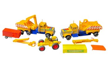 Assorted Vintage Plastic Construction Vehicle Toys