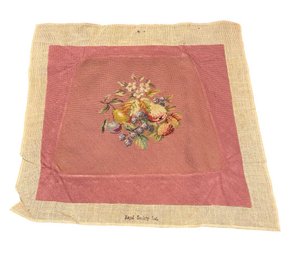 Red Array Of Fruit Early American Style Needlepoint Art