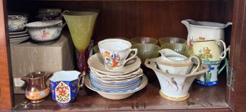 Shelf Of Assorted Pottery & Porcelain Wares B (DR)