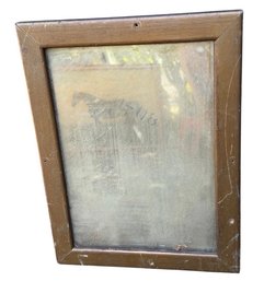 Antique Wooden Mirror