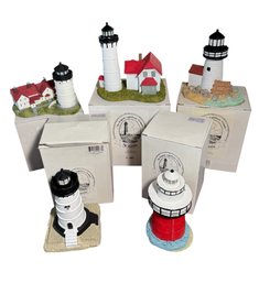 Original Lighthouse Company Lighthouse Figurines 5pc (LR)