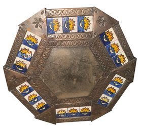 Mexican Sun & Moon Pottery Tin Wall Mirror (MR1)