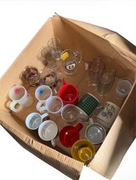 Box Full Of Mixed Mugs And Glasses (B2)