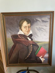 Boy With Book Acrylic Painting