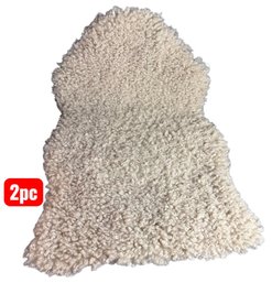 Genuine Curly Sheepskin Rug Pair