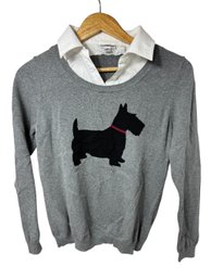 Croft & Barrow Scotty Dog Sweater Size Small