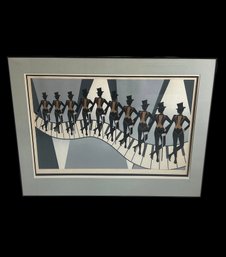 Vintage Tuxedo Ladies Print (H) Signed D Arnold