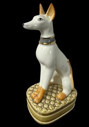 Andrea By Sadek Whippet Hound Ceramic Statue