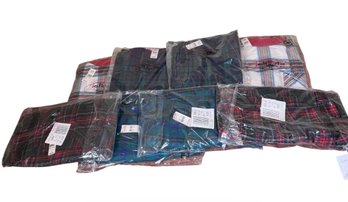 Talbots Plaid Robe, Pajamas & Shorts Brand New! 8pc (BR1)