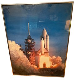 1981 Colombia Spaceship Launch Art Print (br3)