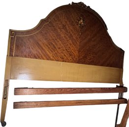 Luce Furniture Co 1930s Beaded Floral Bed Frame (BR1)