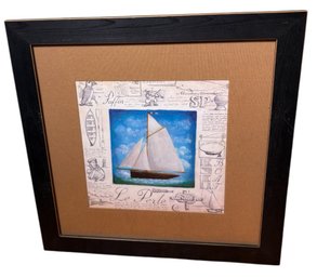 Peter Seal Sailing Ship Framed Art Print (br3)