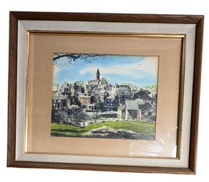 Abbott Hall From Crocker Park Marblehead Mass Art Print (br4)