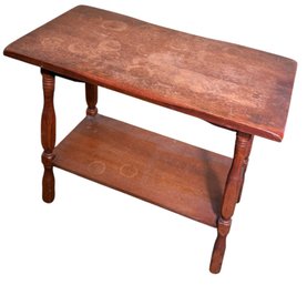 MCM Two Tier Wooden Side Table