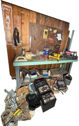 Wall Full Of Hand Tools Screws And Bolts (B)