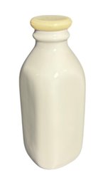 White Ceramic Milk Bottle
