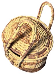 Large Woven Handled Basket (B)