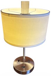 Modern Metal Table Lamp With USB Ports Works!