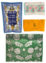 Silver Jubilee Tapestry, Goyard Bag, And Green Shower Curtain