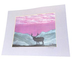 Gary McKenney Bull Elk Art Print