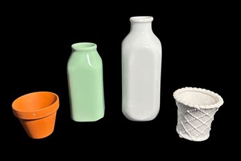 Ceramic Milk Jars And Assorted