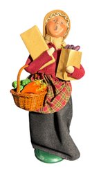 Byers Choice Woman Buying Vegetables Carolers Figurine