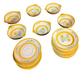 Stangl Hand Painted Tulip Pattern China Set