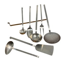 Sola Dutch Wall Rack With Seven Kitchen Utensils Made In Holland 8pc (K)