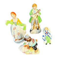 Occupied Japan Porcelain Figurine Collection 4 Pc B