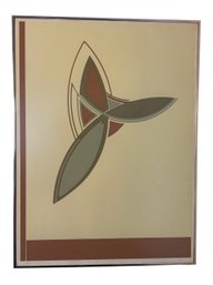 Signed And Numbered Abstract Lithograph Framed(DR)