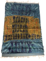 Peacock Themed Shaggy Floor Rug(DR)