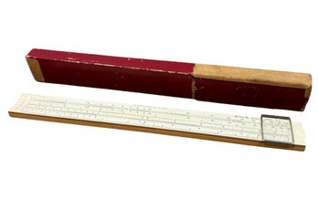 Engineers Logarithmic Slide Ruler & Original Case