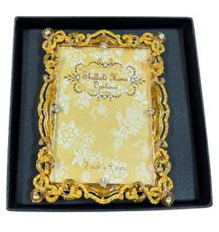Sheffield Home Opulance Gilded Jeweled Photo Frame