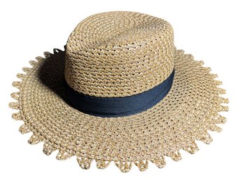 Eric Javits Cannes II Wide-brim Woven Fedora