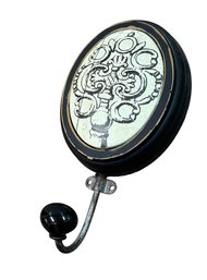 Rustic Black & White Coat Hanger Hook