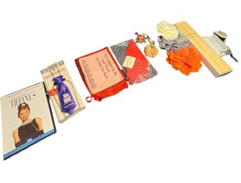 Perrin-mowen Rolled Beeswax Candles, Decorative Napkins And Assorted Decor