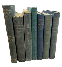Blue Antique Books 7pc