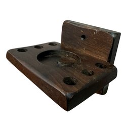 MCM Wooden Bathroom Toothbrush Holder