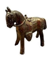 Metal Cavalry Horse Figurine