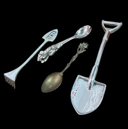 Mariposa, Seagull Pewter & Assorted Decorative Spoons 4pc