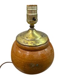 1970s Signed Studio Pottery Table Lamp